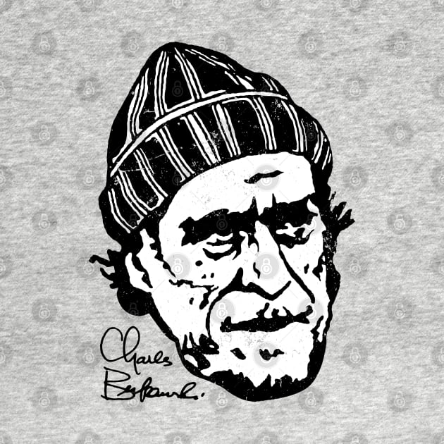 Charles Bukowski Signature Portrait by CultureClashClothing